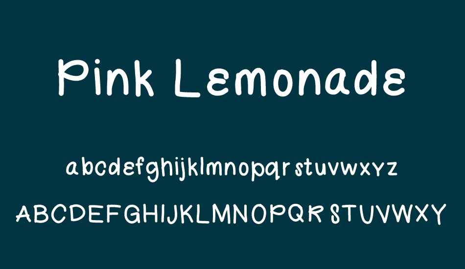 Pink Lemonade font