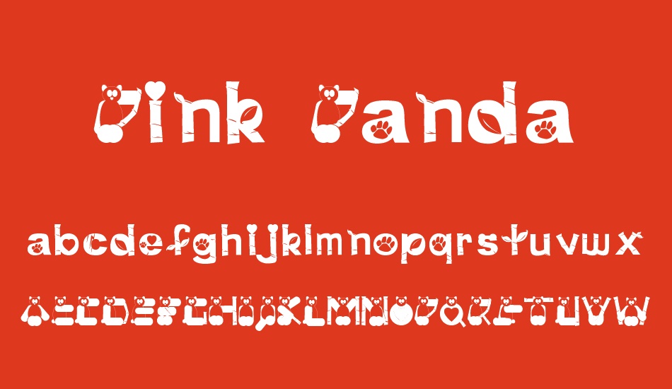 Pink Panda font