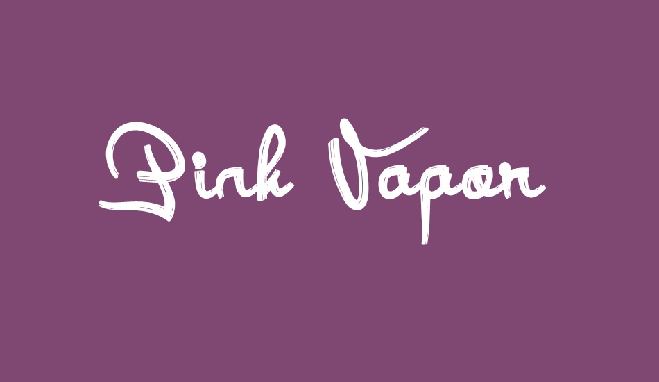 Pink Vapor font big