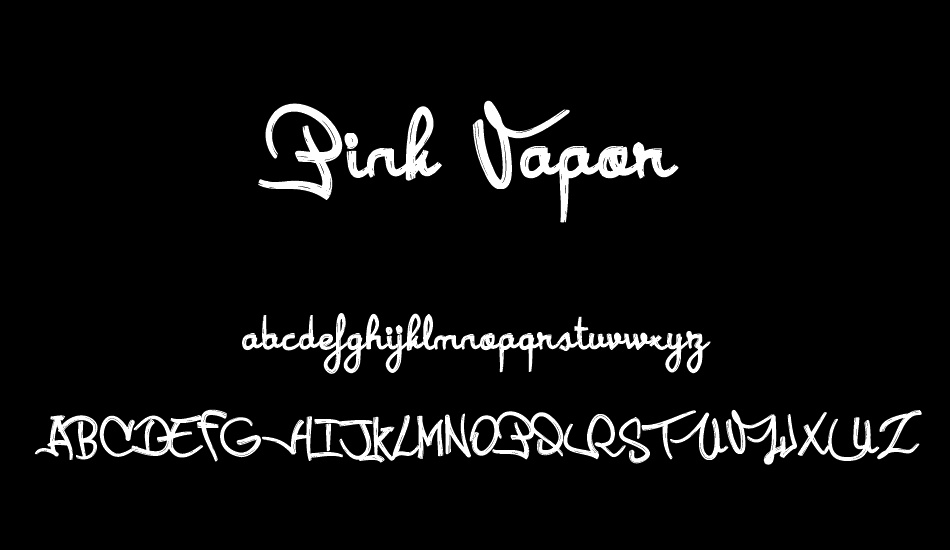 Pink Vapor font