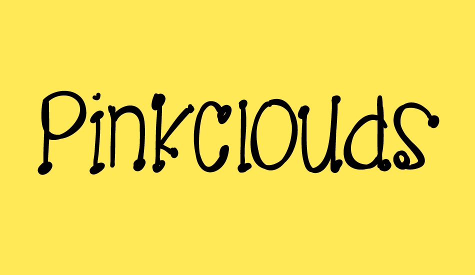 PinkClouds font big