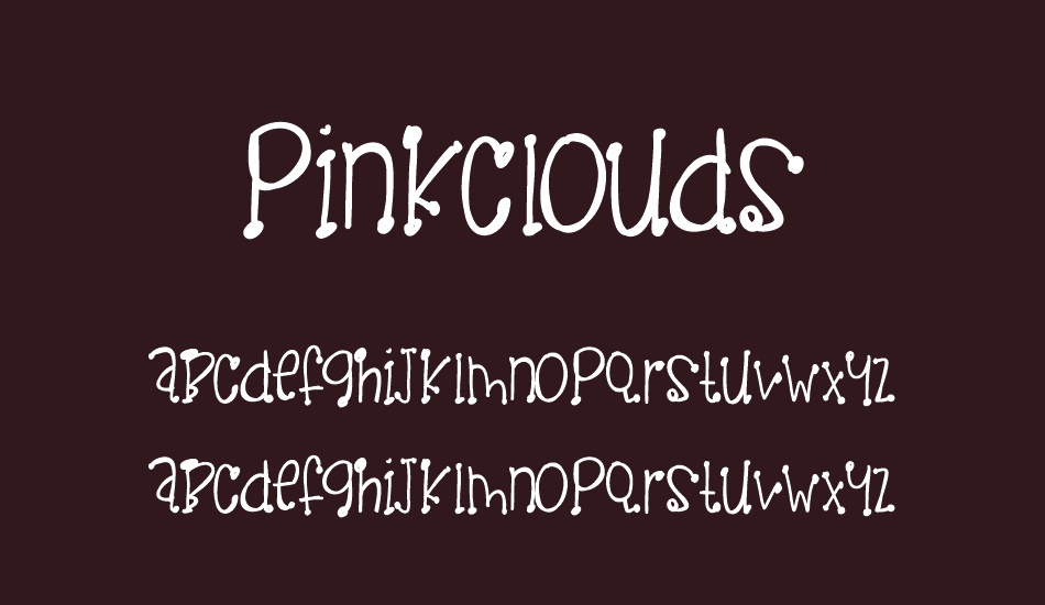 PinkClouds font