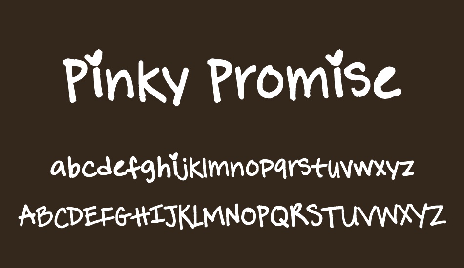 Pinky Promise font