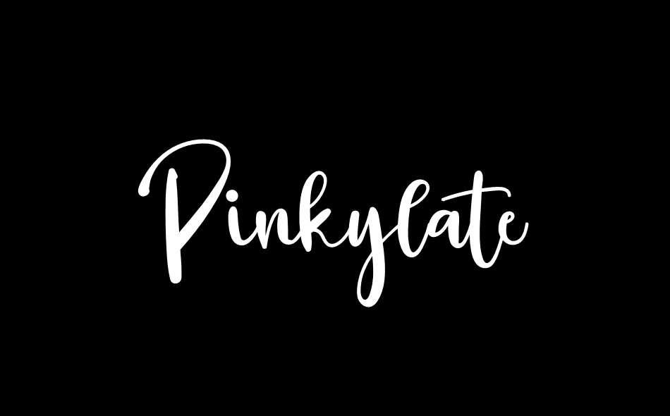 Pinkylate font big