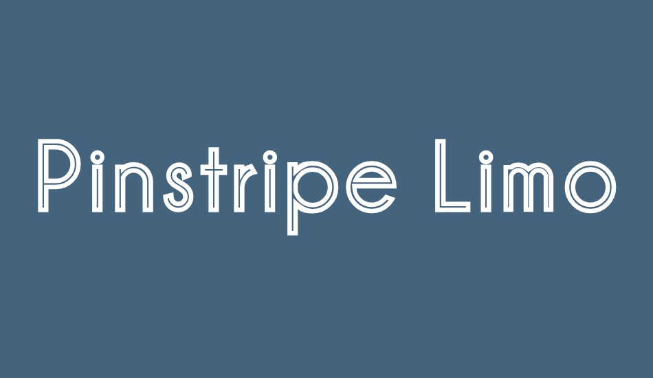 Pinstripe Limo font big