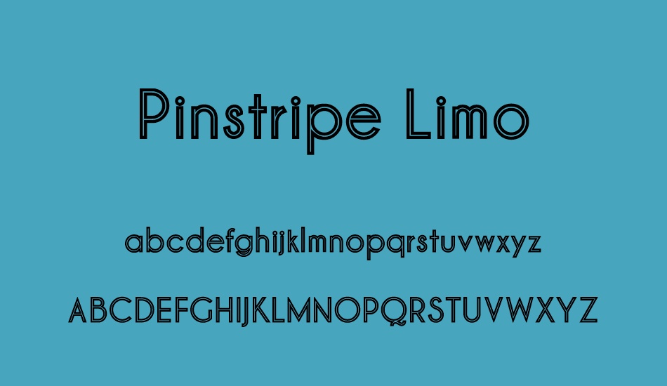 Pinstripe Limo font