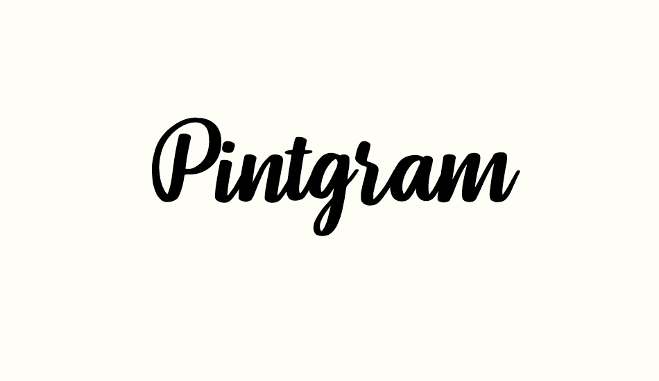 Pintgram font big