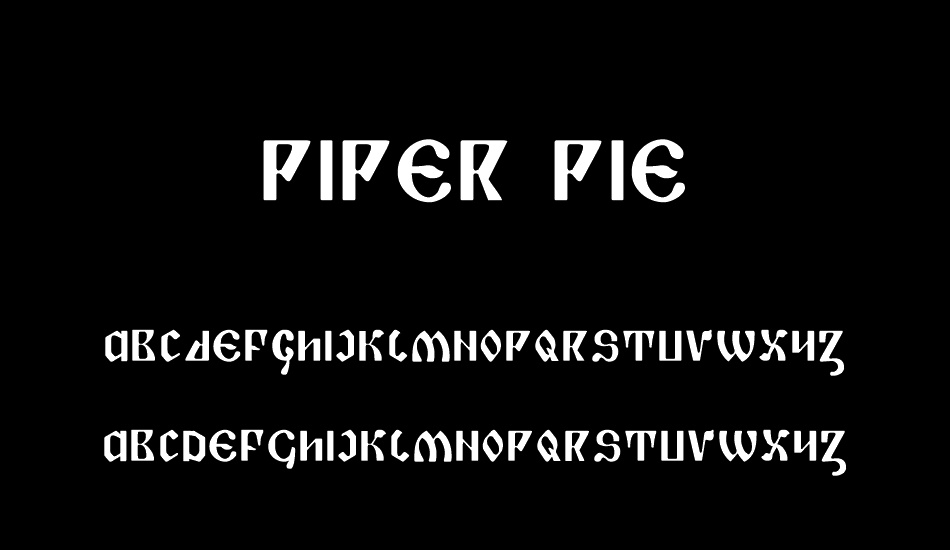 Piper Pie font