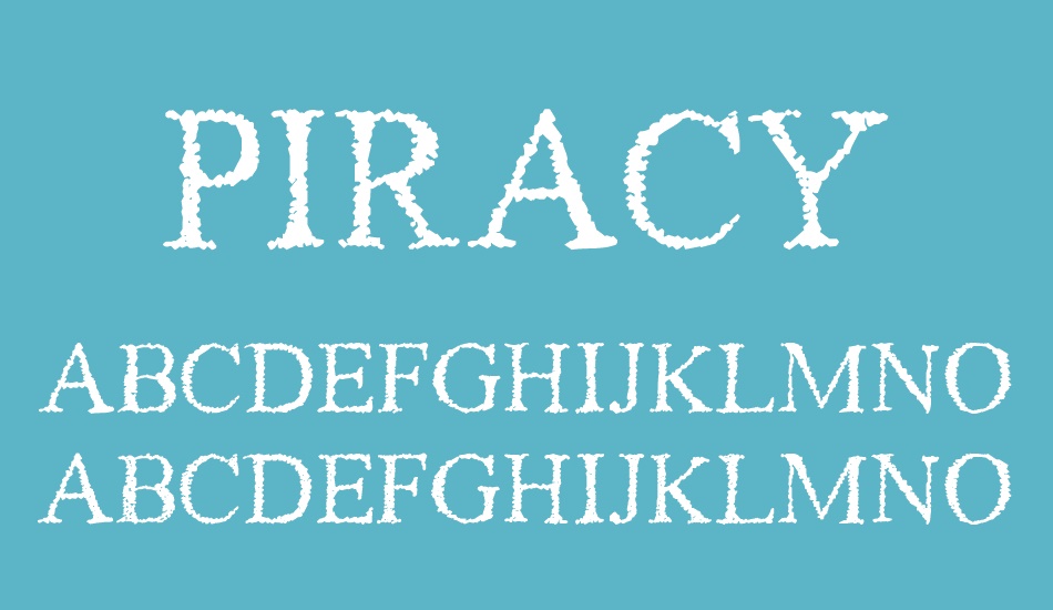 Piracy font