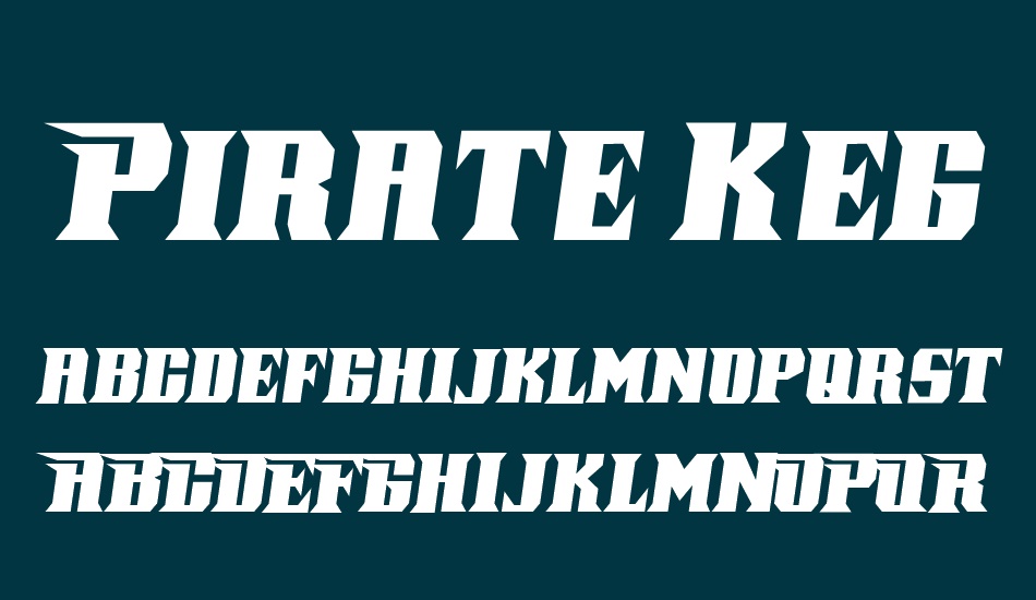 Pirate Keg Italic font