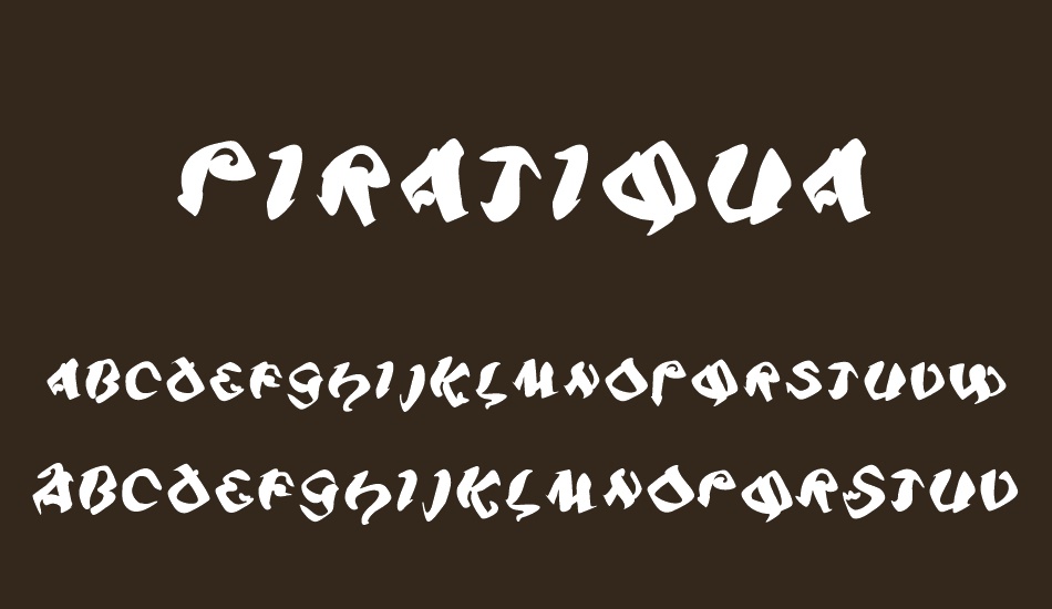 Piratiqua font