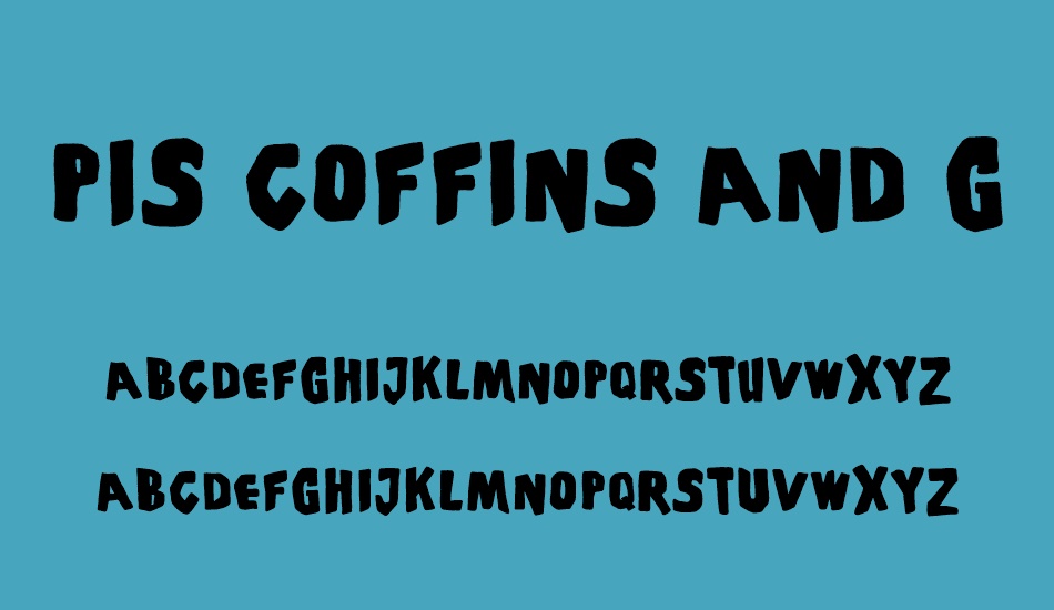 PiS Coffins and Ghosts font