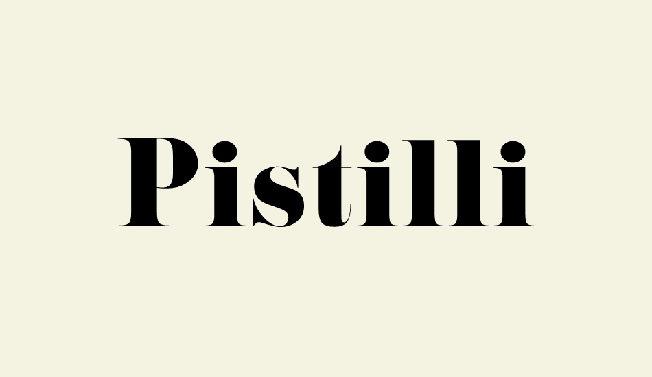 Pistilli font big