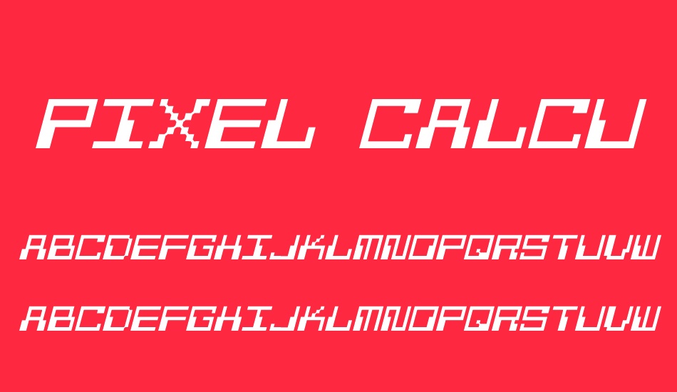 Pixel Calculon font