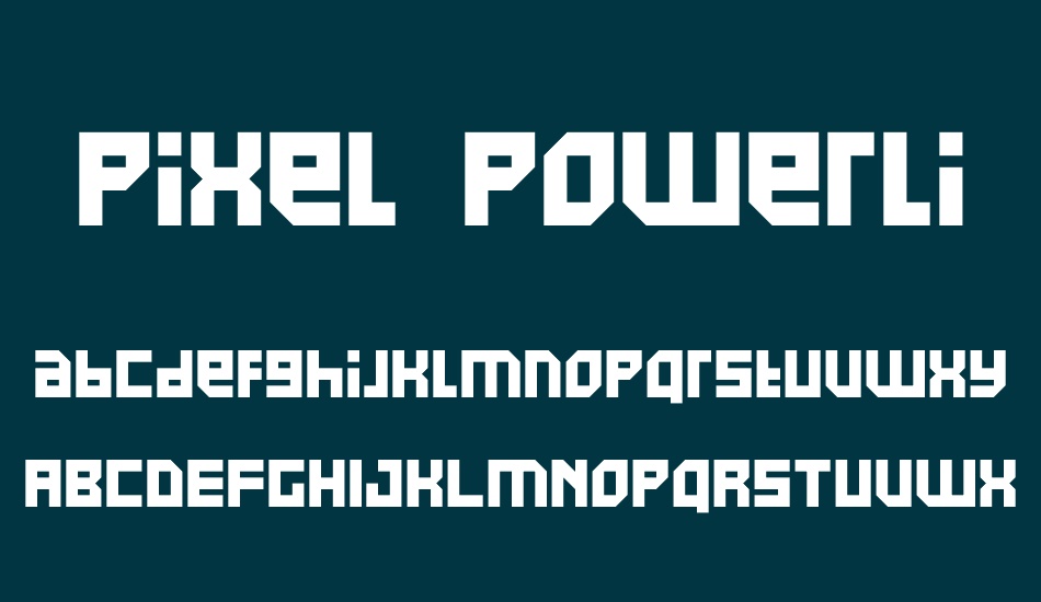 Pixel Powerline font