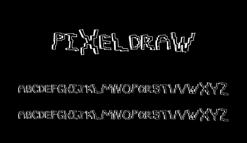 PixelDraw font