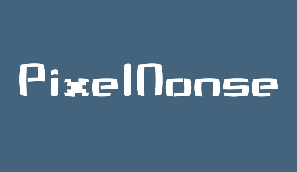 PixelNonsens font big