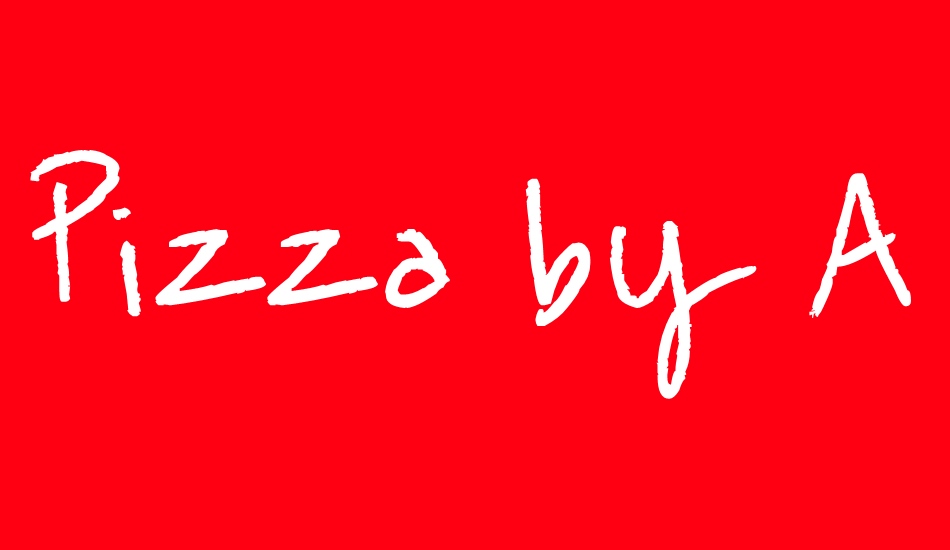 Pizza by Alfredo font big