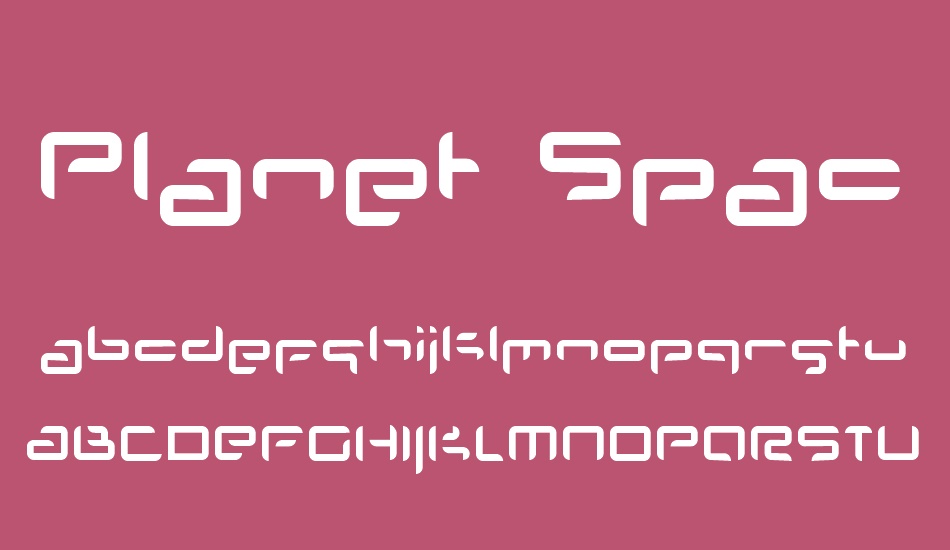 Planet Space font