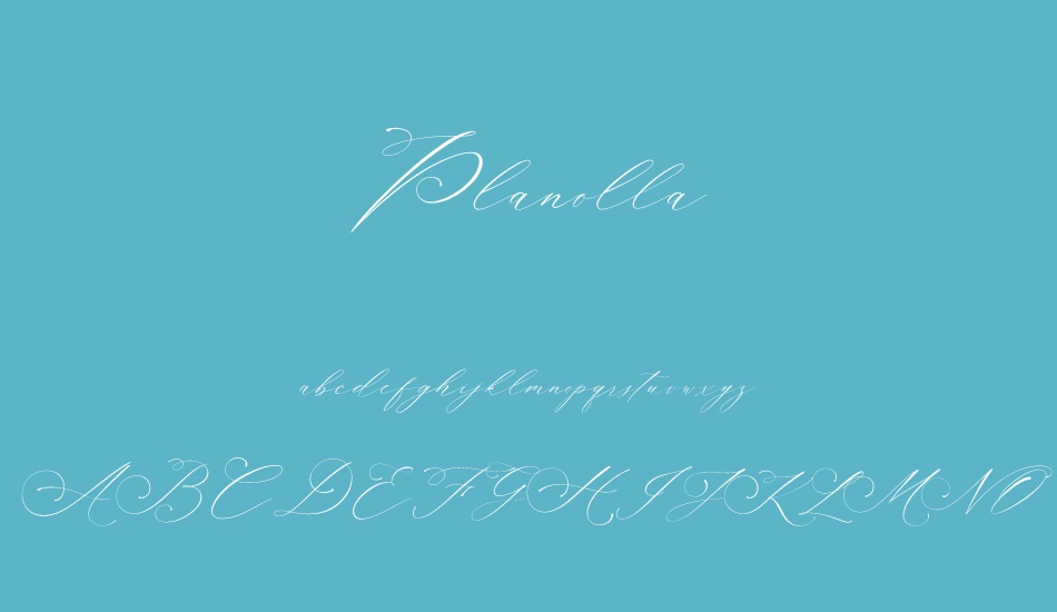 Planolla font