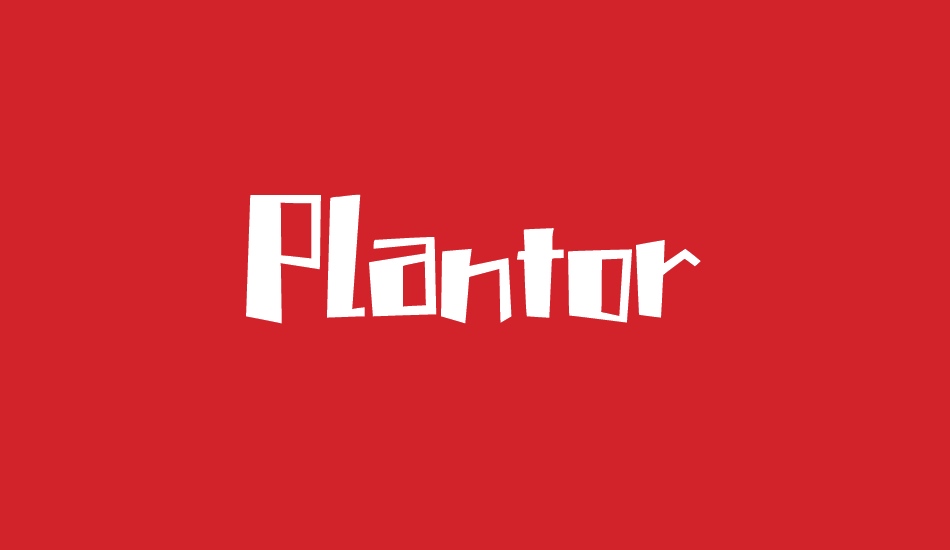 Plantor font big