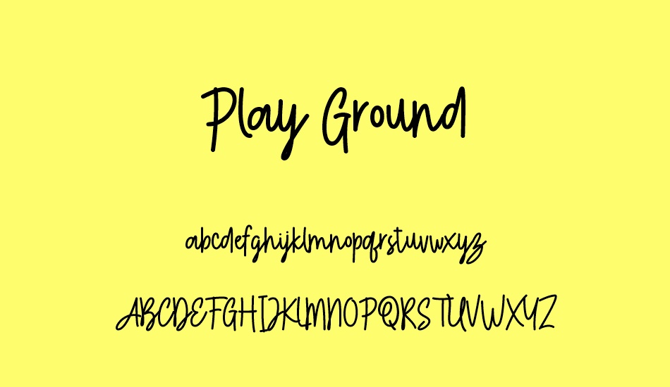 Play Ground DEMO font