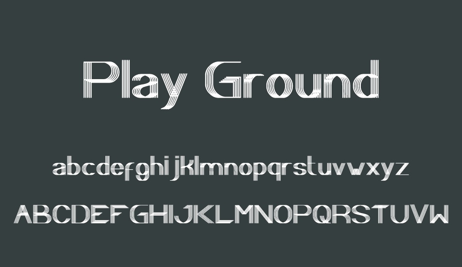 Play Ground font