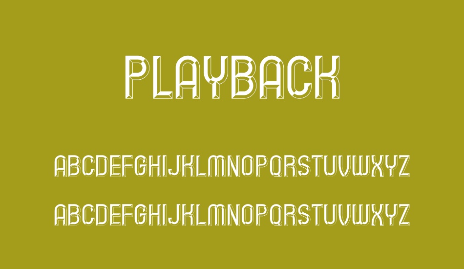 Playback font