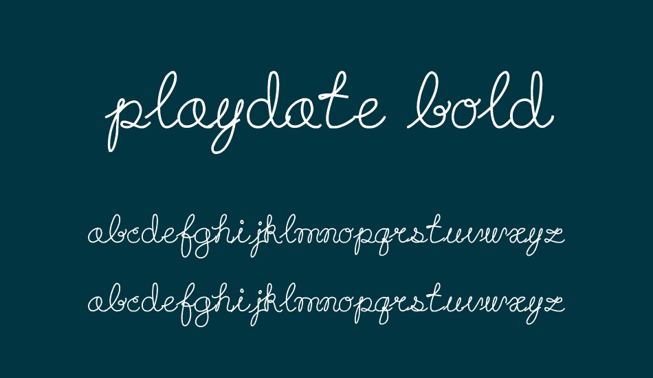 Playdate Bold font