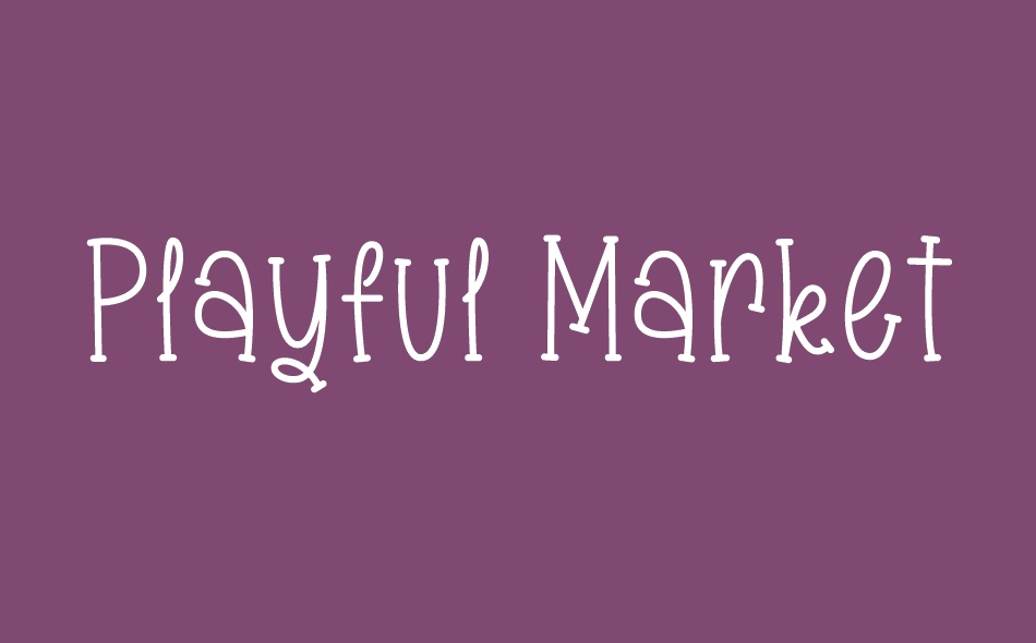 Playful Market font big