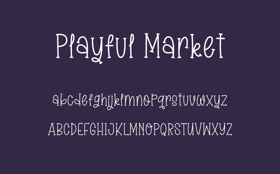 Playful Market font