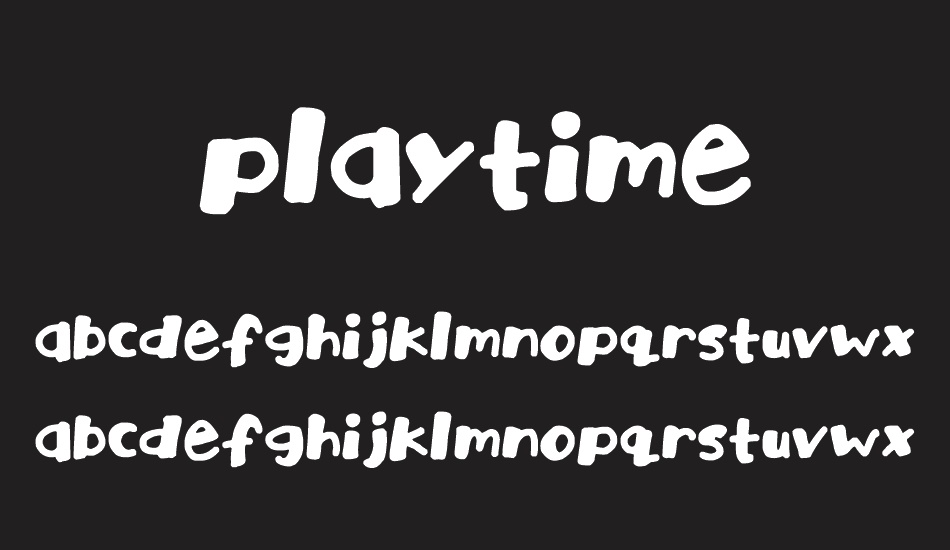 Playtime font