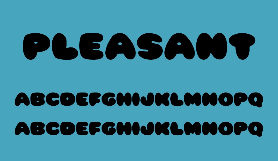 Pleasantly Plump font