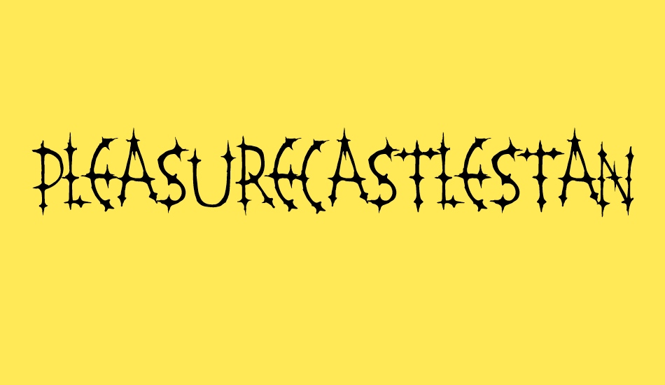 PleasureCastleStandard font big