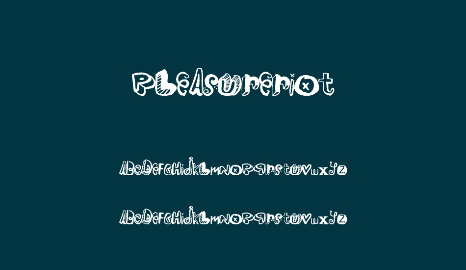 PleasureRiot font