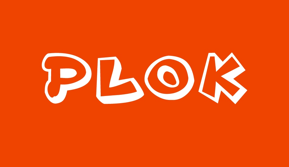 Plok font big