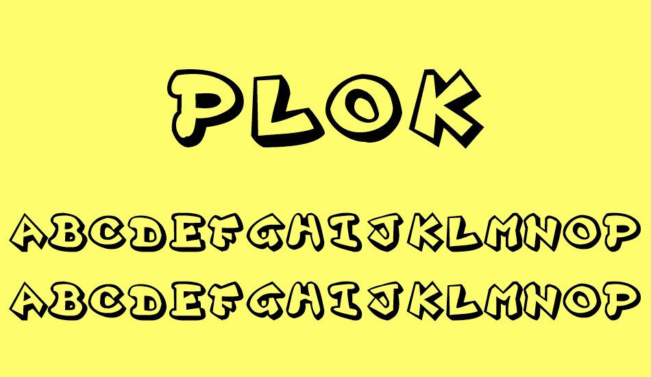 Plok font