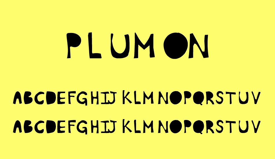 Plumon font