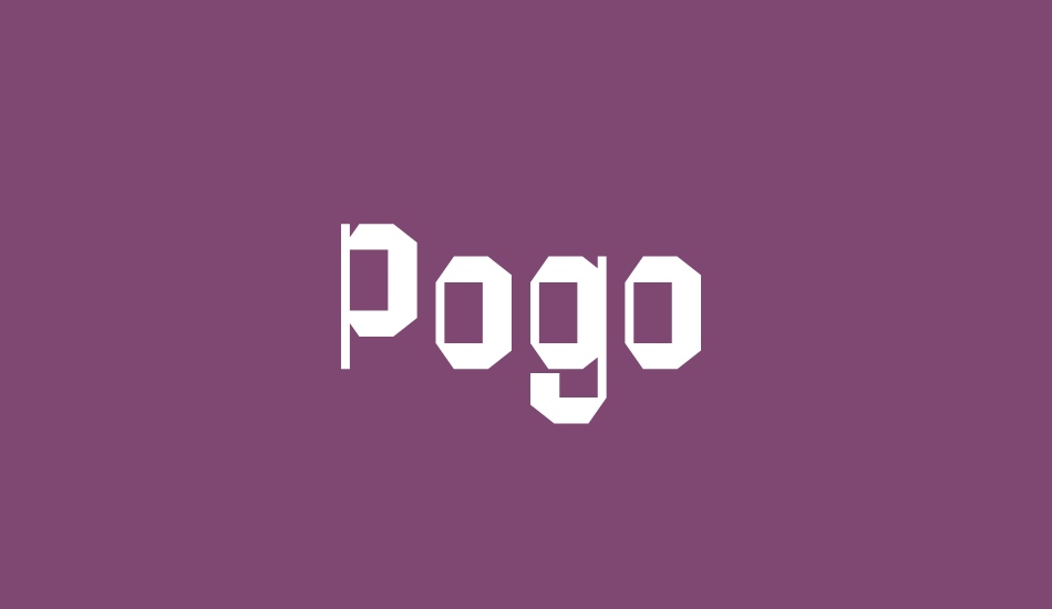 Pogo font big