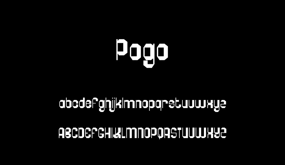 Pogo font