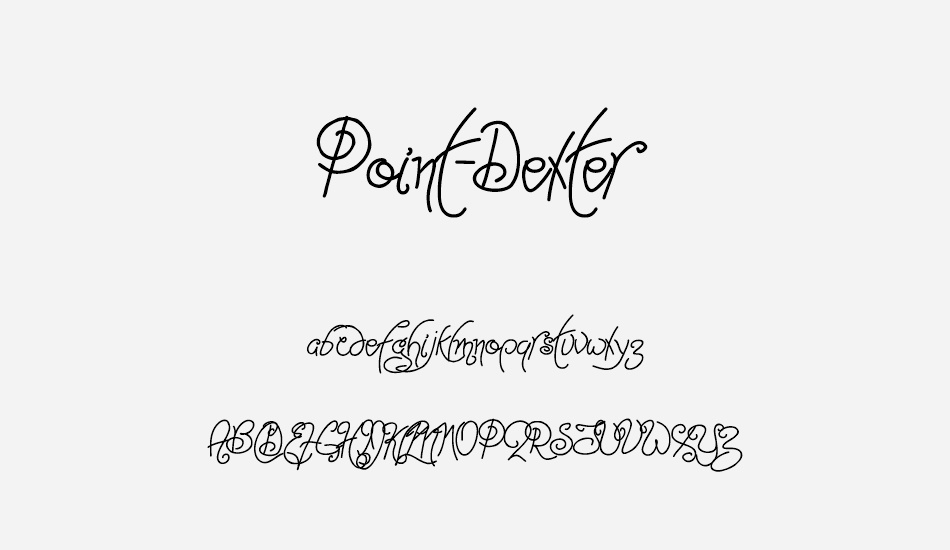 Point-Dexter font