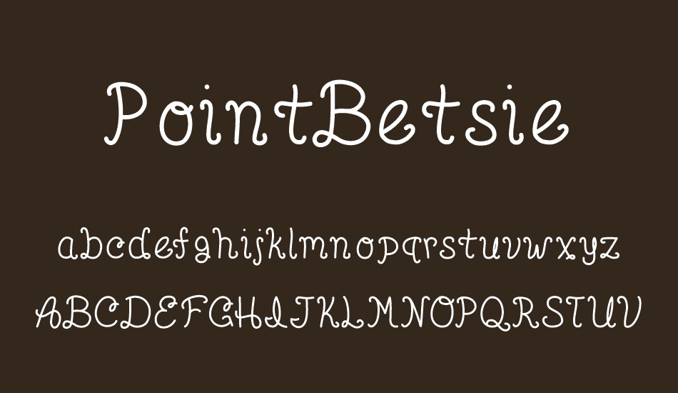 PointBetsie font