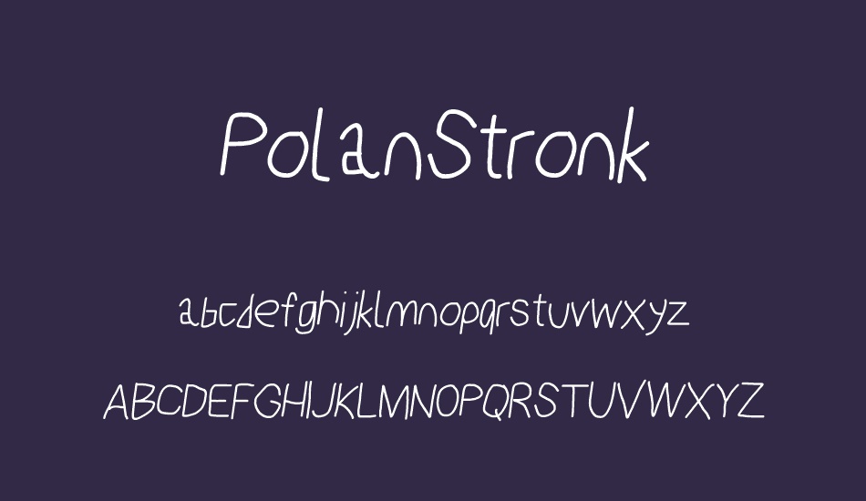 PolanStronk font