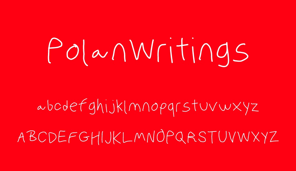 PolanWritings font