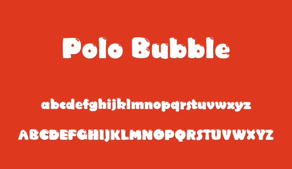 Polo Bubble font