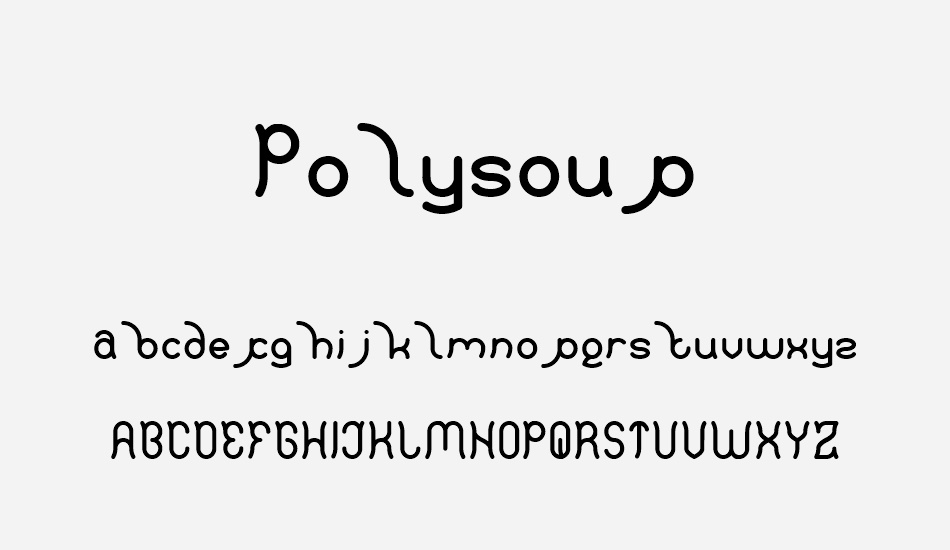 Polysoup font