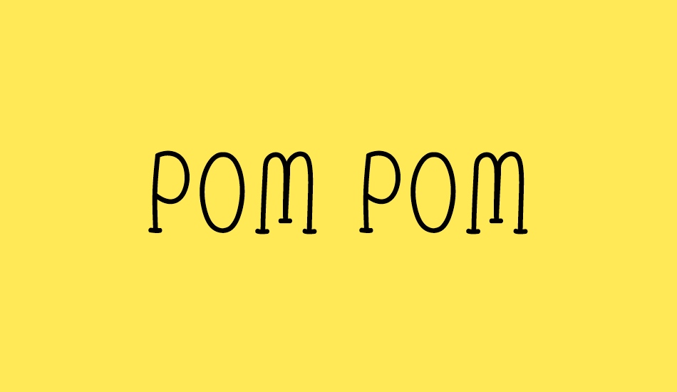 Pom Pom font big