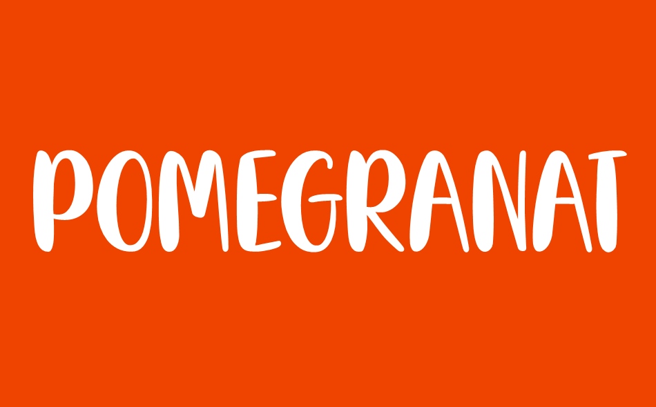 Pomegranate font big