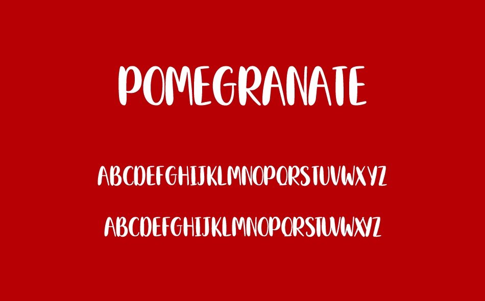 Pomegranate font