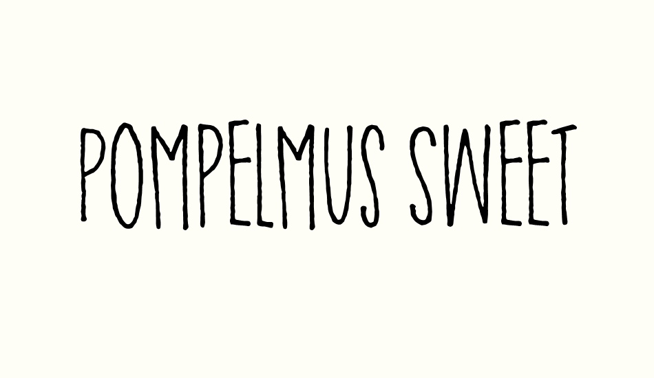 Pompelmus Sweet DEMO font big